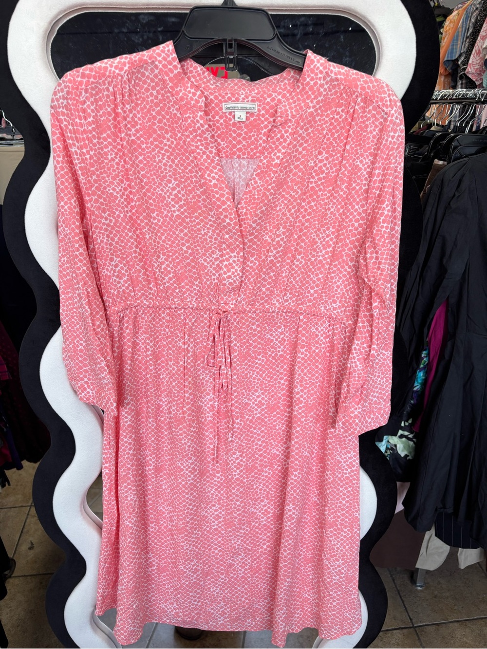 GAP Pink Patterned Midi maternity Dress